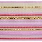 10in Wide Vertical Strip Ombré Mesh: Red, Pink & Metallic Gold